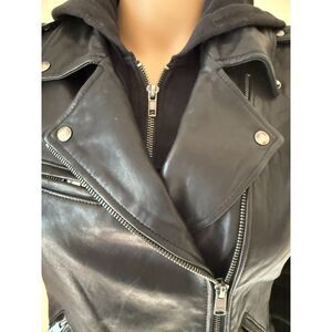 Victoria’s Secret PINK Size S/P Hoodie & Leather Vest Jacket